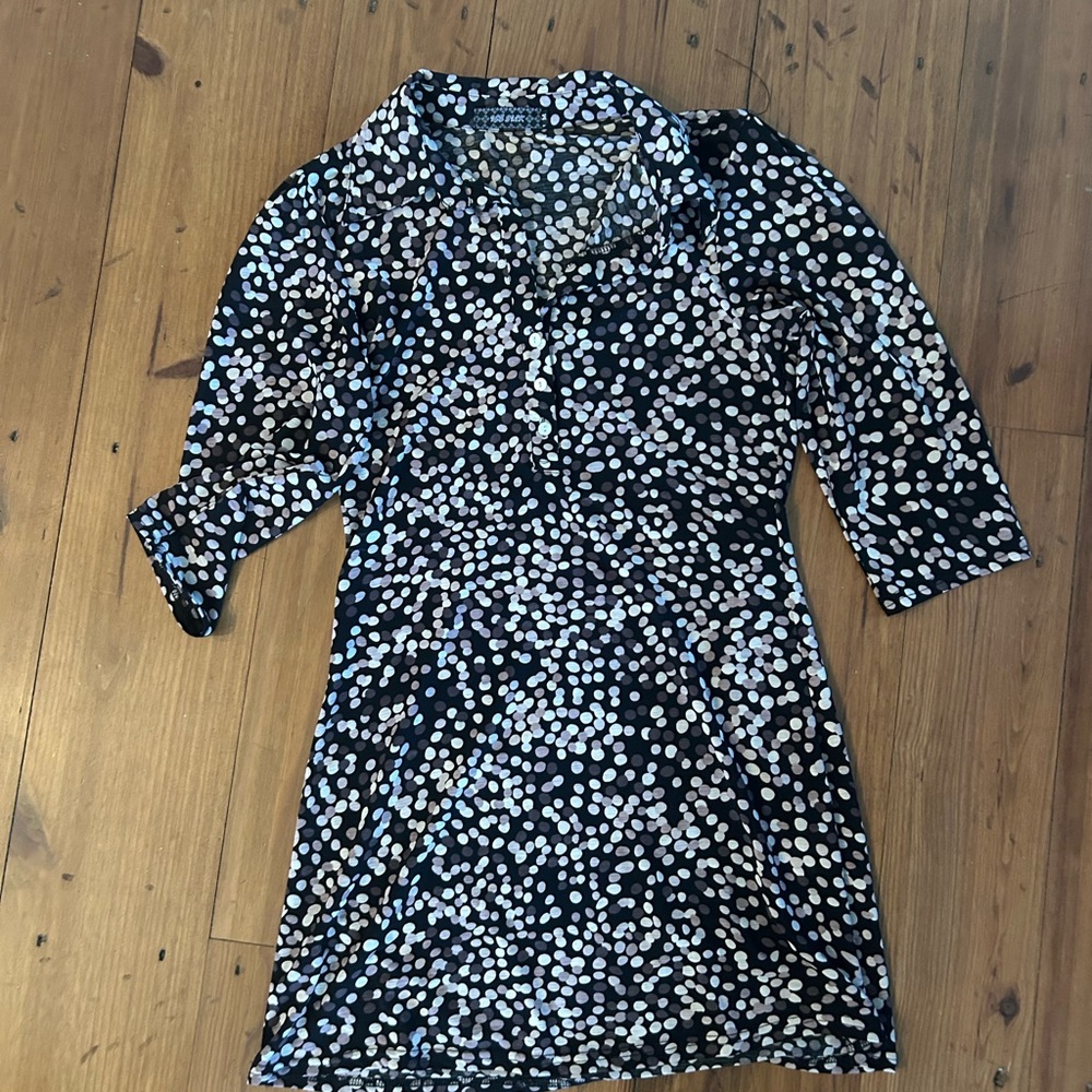 Women’s black with dots dress - Picture 3 of 6